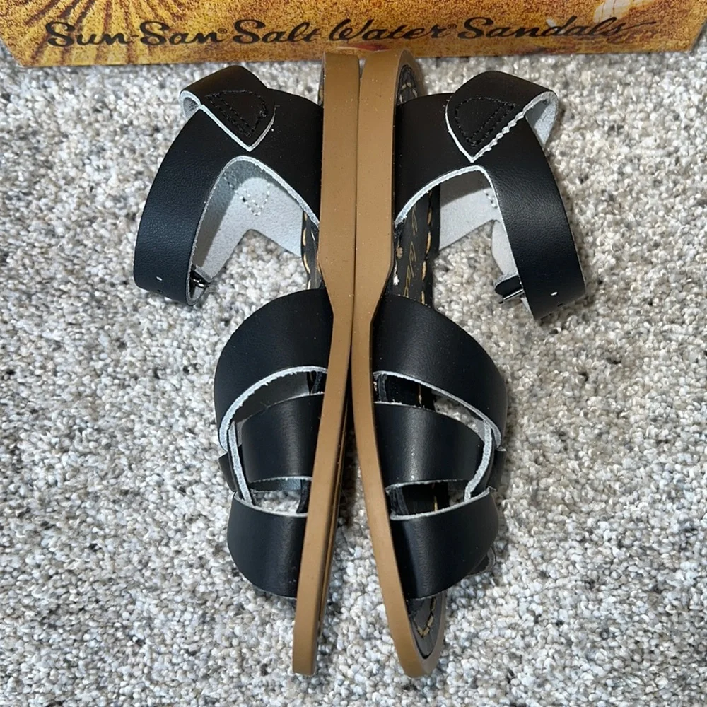AUTH NIB Salt Water the Original Sandal Toddler Little Kids BLACK